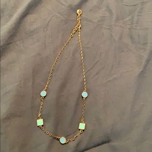 NWOT Tory Burch Geometric Charm Necklace.